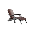 "Moderne Relaxstoel met Houten Bekleding en Aluminium Frame"